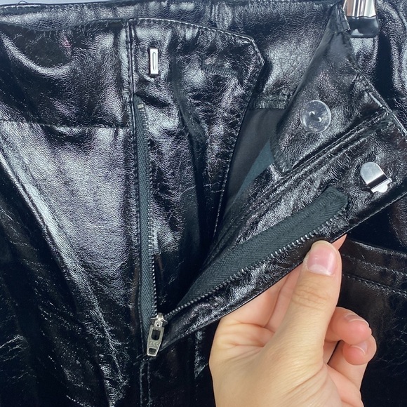 FREE People Star-Crossed Lovers Vegan Straight-Leg Pants - Size 4 - Picture 12 of 16